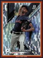 2019 Bowman Platinum Triston McKenzie Silver Ice #TOP-99