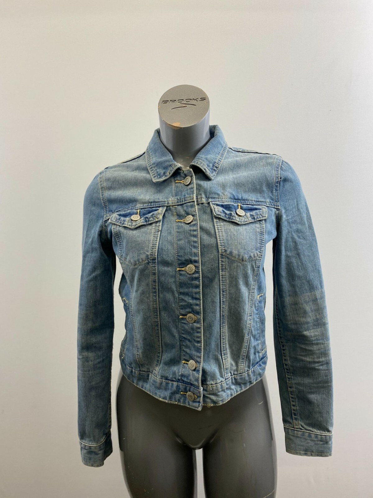 Blue Jean Jacket Size Medium Cotton 