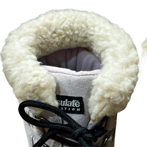 Ozark Trail Hiking Boots Womens Size 6 Sherpa Lined Thinsulate Leather Winter - Picture 3 of 11