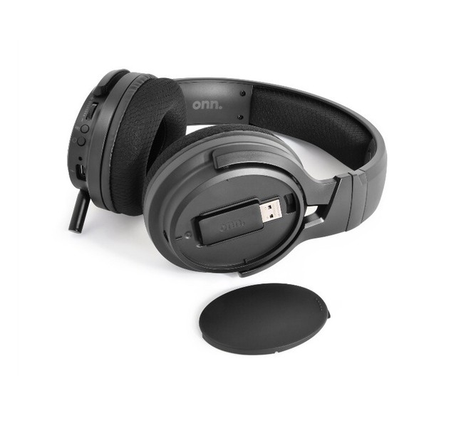onn. 100025012 Rechargable Wireless Gaming Headset for Computers with 2