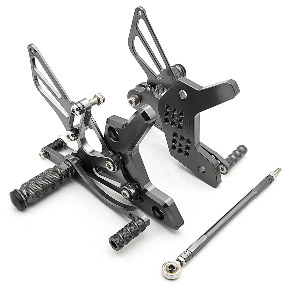 For Kawasaki CNC Adjustable Motorcycle Rearset Foot Pegs Z750 2004 2005 2006 - Image 3 of 4