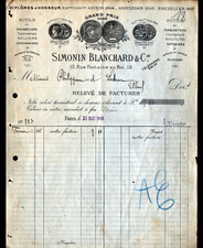 PARIS (XI°) OUTILS de BOURRELIER CORDONNIER SELLIER  "SIMONIN & BLANCHARD" 1909