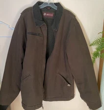 Men's Dri Duck Jacket Sz LT Thick Sherpa Lined Very Heavy 5023 Summit Brn  L Tal
