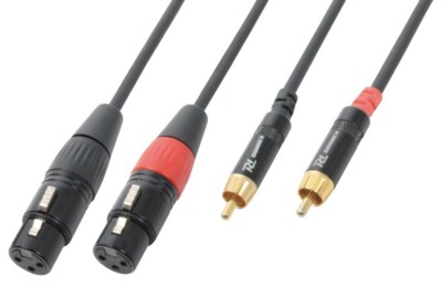 PD Connex Adapterkabel 2x XLR Female / 2x Chinch (RCA) Male 6m