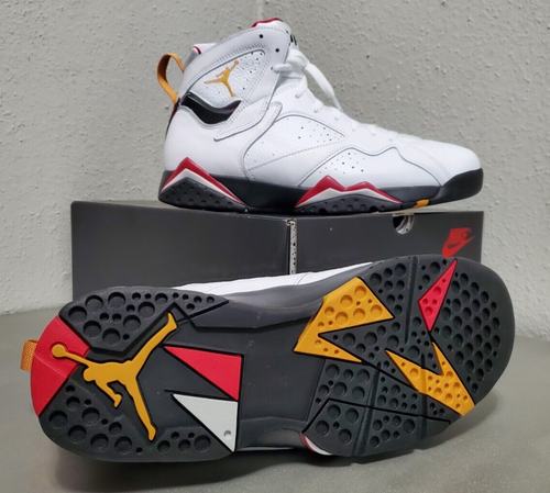 NIKE AIR JORDAN 7 RETRO WHITE-BLACK-CARDINAL RED(CU9307106) MENS SNEAKERS SZ:11 - Picture 8 of 16