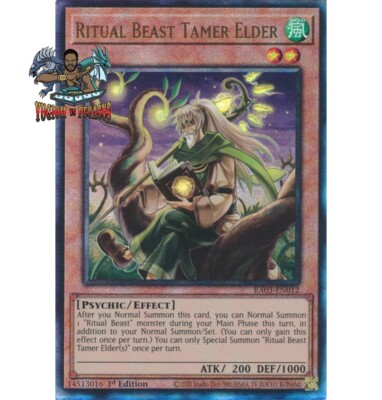 Yugioh! 1x Ritual Beast Tamer Elder RA03-EN012 Ultimate Rare 1st Ed NM |  eBay