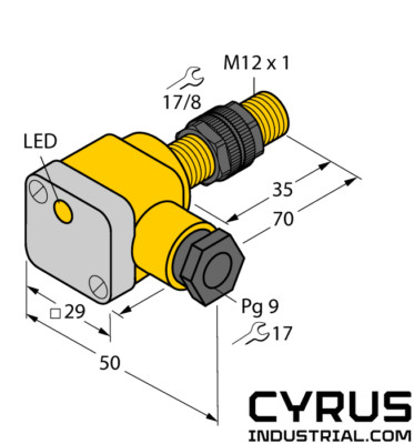 Turck NI5-P12SK-Y1X | 40311 Inductive Sensor