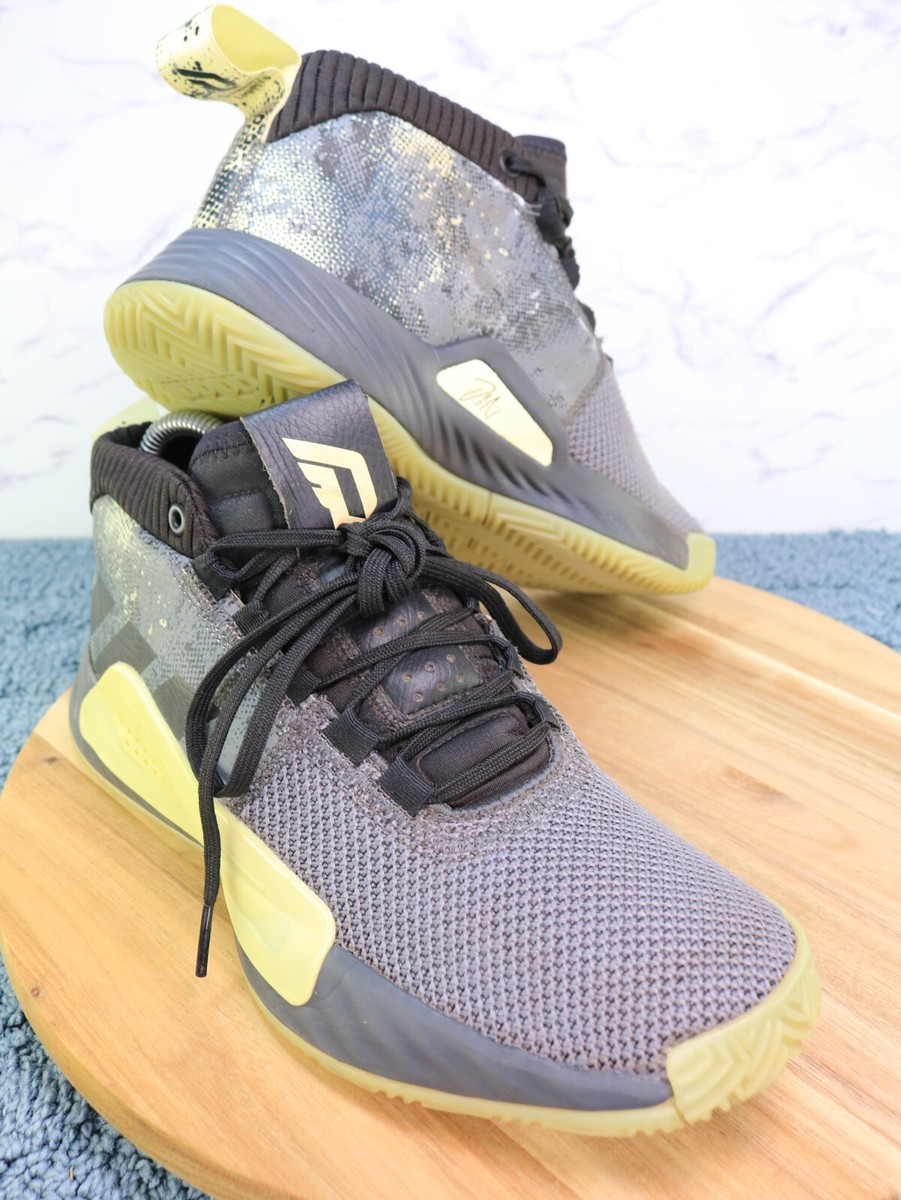 Adidas Dame 5 Street Lights Glow in the Dark F36933 Black‎ Gray Green Mens 13 Adidas Dame 5 Street Lights Glow in the Dark F36933 Black  main image 4