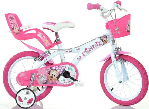 BICI MISURA 14 BIMBA DINO BIKES BICICLETTA BAMBINA DISNEY MINNIE ART.614-NN  ROSA | eBay