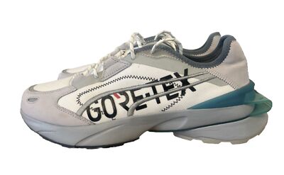 Men s Size 11 Puma Power Frame OP-1 GORE-TEX White Grey Running Shoes 381600-01