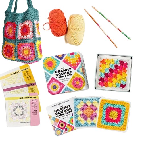 50 Mix Match Designs Crochet Square Crochet The Granny Square Card Deck Knitting - Picture 11 of 11