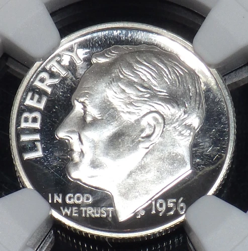 1956 Proof Roosevelt Dime NGC graded PF 68 Cameo
