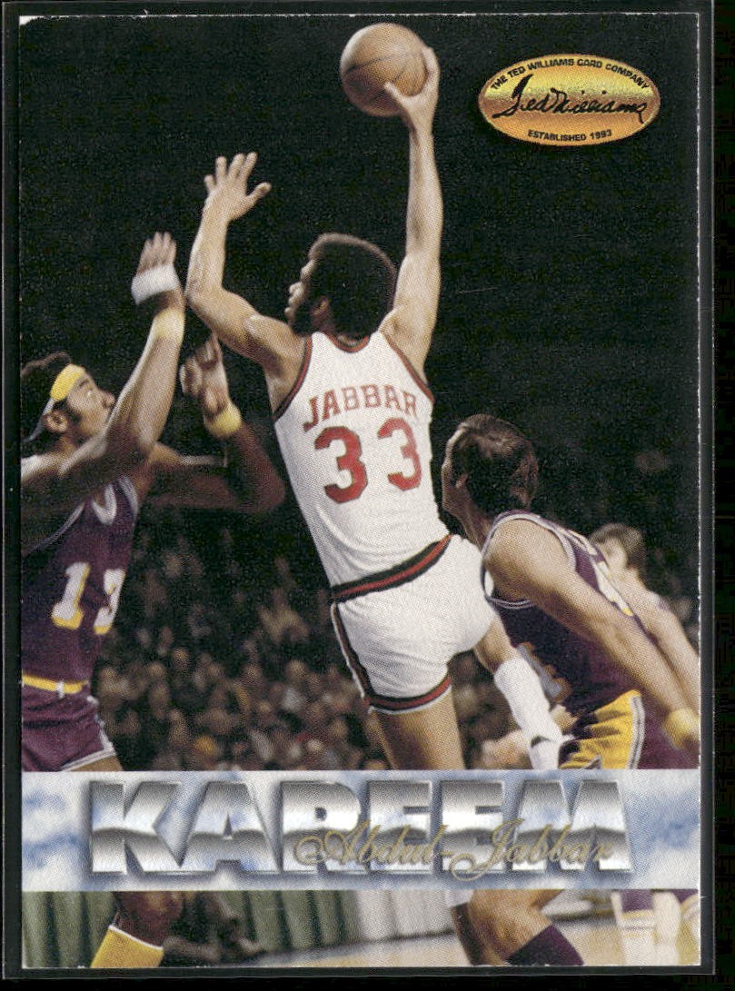1994 Ted Williams #KAJ3 Kareem Abdul-Jabbar Milwaukee Bucks