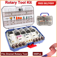 306PCS All-Purpose Fits Dremel Rotary Tool Accessories Kit with Storage Cases