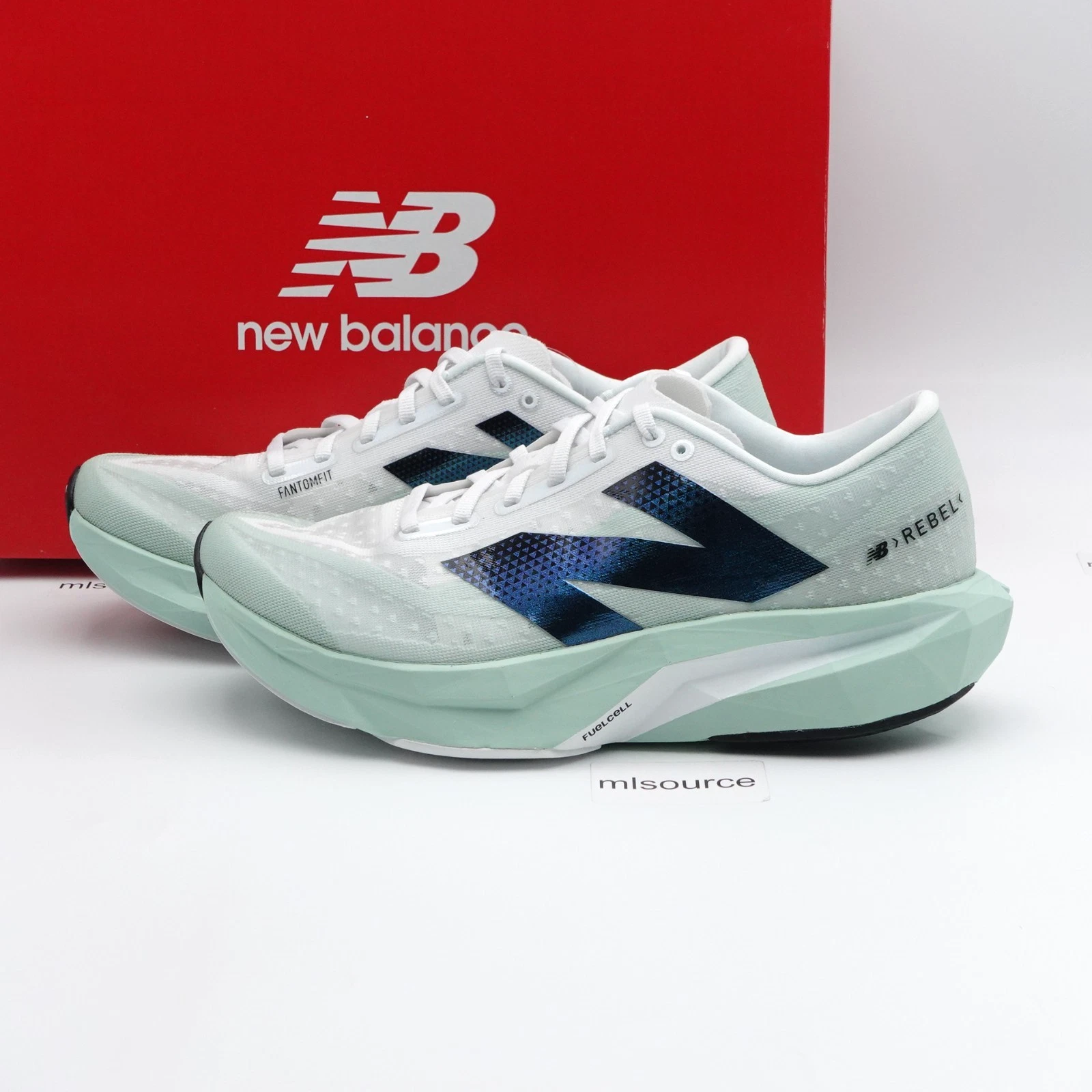 New Balance Women's WIDE D FuelCell Rebel v4 Running Shoes WFCXCA4 Clay Ash
