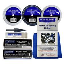 Drill Aluminium Alloy Brass Copper Metal Polishing Kit 3" x 1/2" 7pc Pro-Max