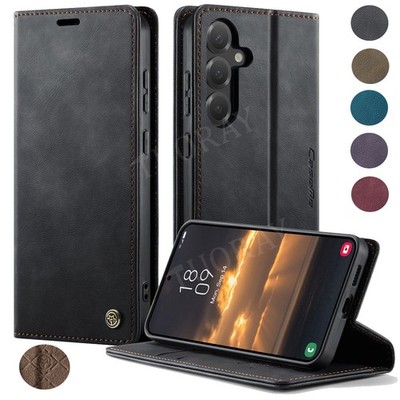 For Samsung S26 S25 S24 S23 FE Ultra Plus A17 A56 Handy Hülle Flip Wallet Case