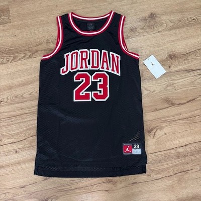 Nike Jordan Stitched #23 Chicago Bulls Jersey Black Youth XL 13-15