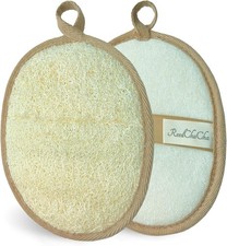 Natural Shower Loofah for Women  Men, Made with Biodegradable Egyptian