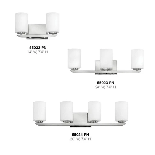 Hinkley Kyra 7 3/4"H Polished Nickel 2-Light Wall Sconce - Picture 6 of 7