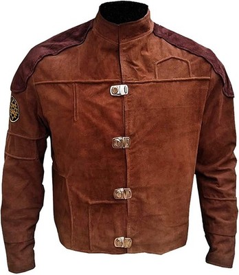 Men's BATTLESTAR GALACTICA Colonial Warrior Style Real Suede Jacket 10% OFF SALE