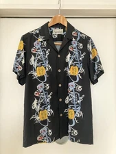 WACKOMARIA WOLF'S HEAD Aloha shirt size M