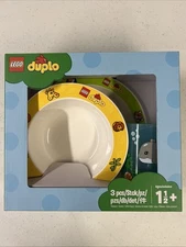 Lego Duplo Tableware Plate, Cup & Bowl (853920) 3-Piece Set Gift Set Shower