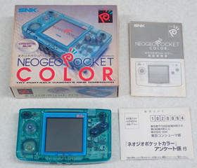 SNK Neo Geo Pocket Color Crystal Blue Handheld Console Boxed NEOP65110 Japan