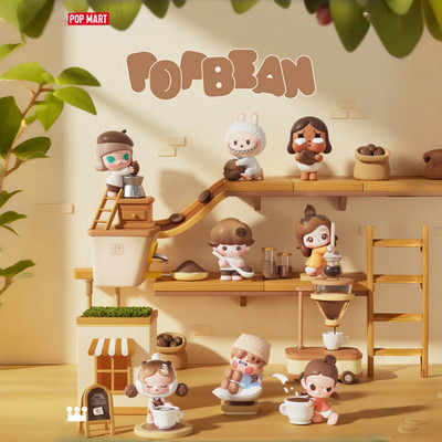 Original POP MART POP BEAN Coffee Factory Blind Bag (1 Figur Per Pack)