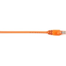 Black Box Cat6 Value Line Patch Cable, Stranded, Orange, 2-ft. 0.6-m -