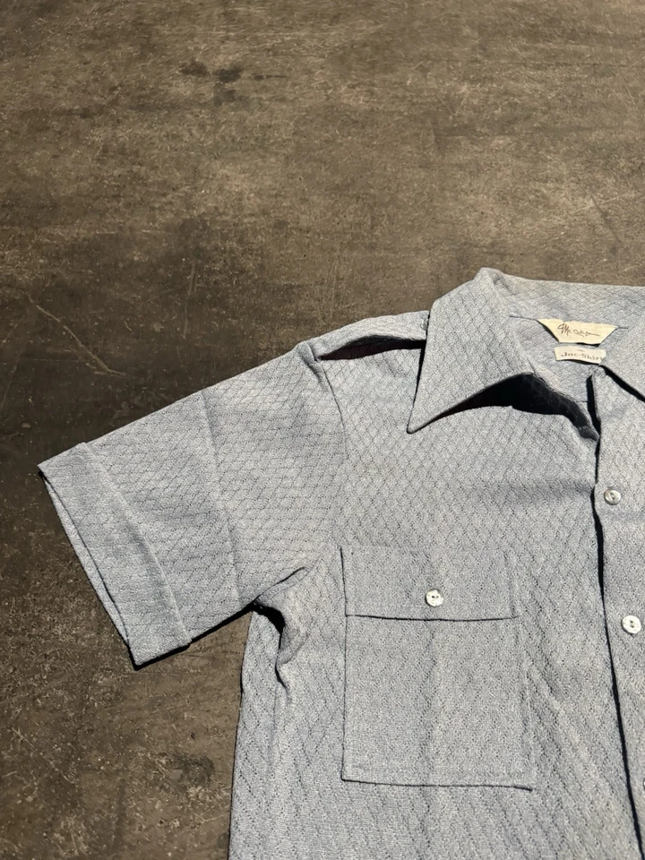 Camisa jac vintage Mr California para hombre cuello lazo mediano Foto 4 de 4