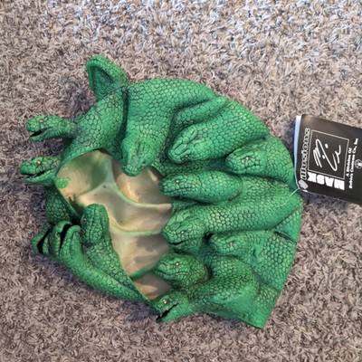 Rubies Mask Illusions Medusa Snake Head Cover Green Snakes NWT Medusa Halloween