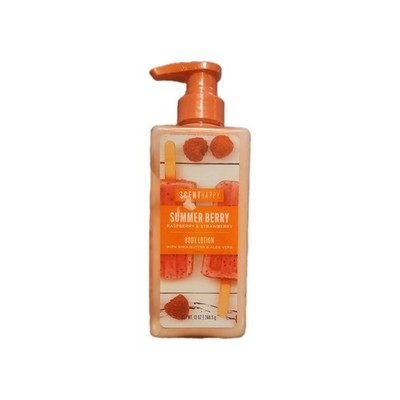 Scent Happy Summer Berry Raspberry+ Strawberry Body Lotion-Shea Butter   J28/O30