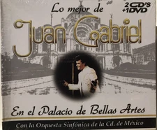 Rare no longer poduced Juan Gabriel en el Palacio de Bellas Artes 2cds & dvd NEW