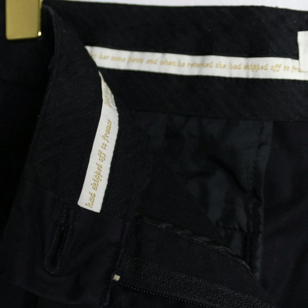 Pantaloni eleganti chino Kate Spade neri vita media 10