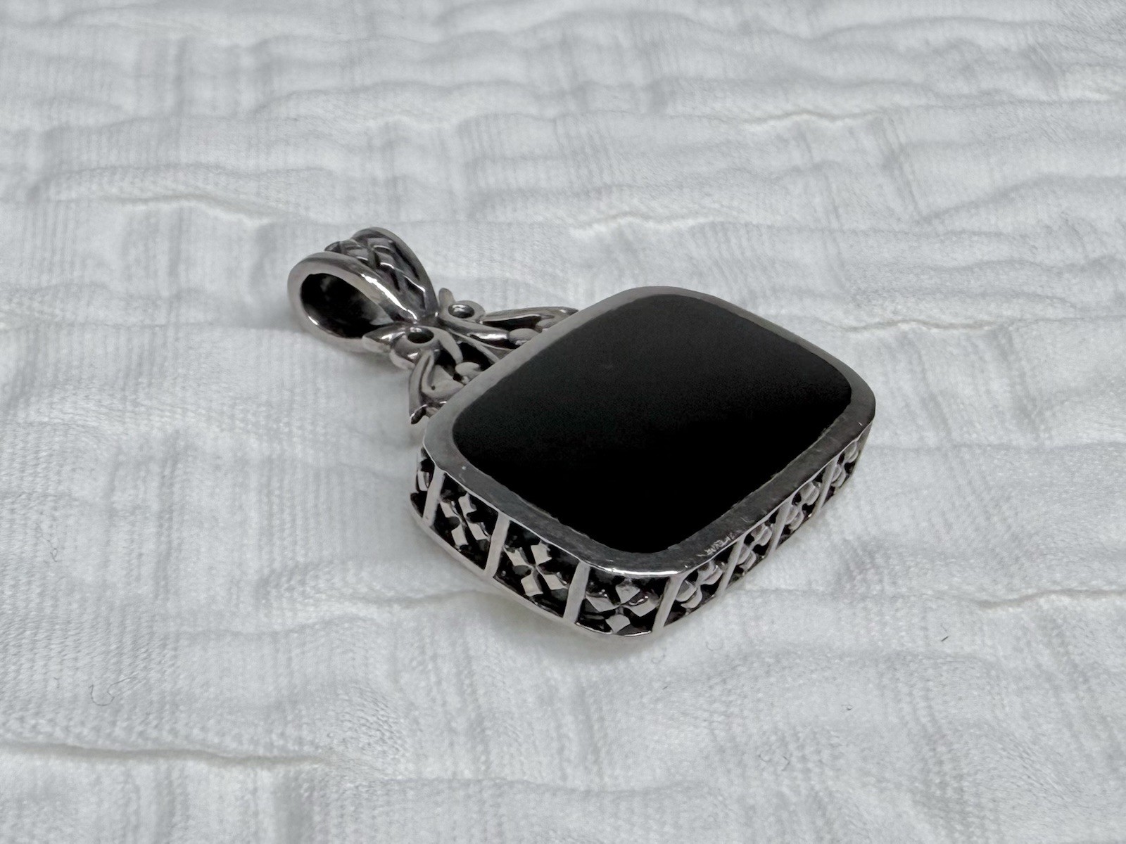 Sterling Silver Rounded Rectangular Reversible On… - image 7