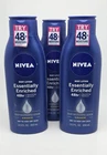 Nivea Essentially Enriched Nourish 48Hr Body Lotion, 13.5oz (400ml) (Pack of 3)