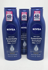 Nivea Essentially Enriched Nourish 48Hr Body Lotion, 13.5oz 400ml Pack of 3
