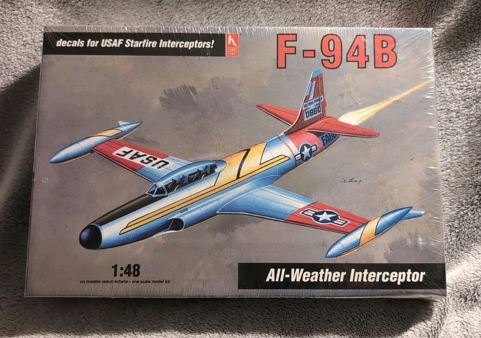 Hobby Craft Lockheed F-94B Starfire 1992 kit escala 1:48 #HC1598 sellado vintage Foto 2 de 4