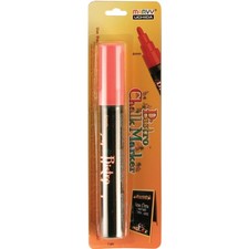 Uchida Bistro Chalk Marker 6mm Bullet Tip-Fluorescent Red