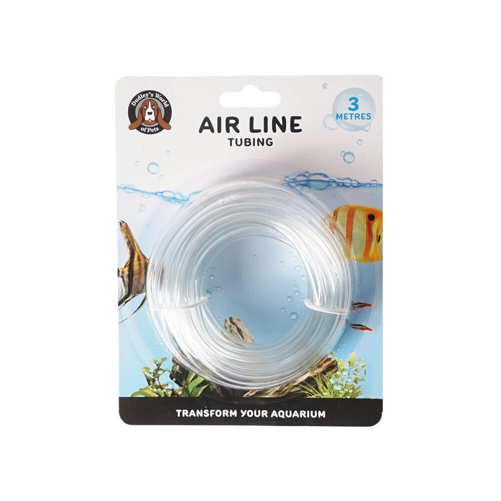 3PK Dudley's World Of Pets Aquarium/Tank PVC Flexible Durable Tubing 3m Clear