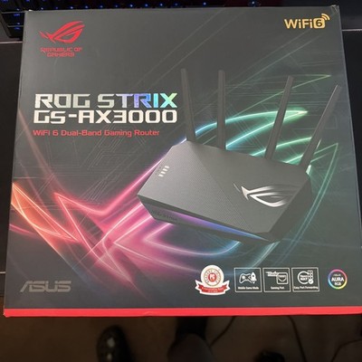 ASUS ROG Strix GS-AX3000 Dual-Band Wireless Gaming Router - Black