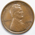 1909 VDB Lincoln Wheat Penny Extremely Fine AU/UNC