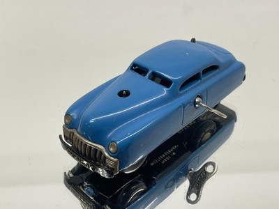SCHUCO 3041 VARIANTO LIMO WIND UP TIN -BLUE L11.0cm rare color- VERY GOOD - 122
