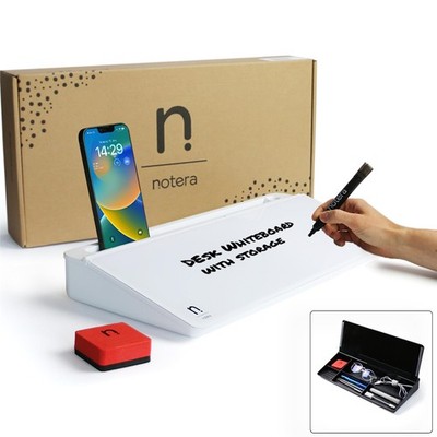 Notera Keil Schreibtisch Whiteboard & Schreibtisch ordentlich B40 x H5 cm, brillantweiß 