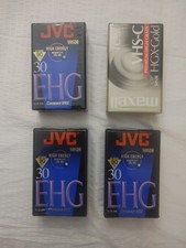 VHS-C Tape LOT Of 4 - Maxell HGX-Gold 1 /JVC EHG 30 3 All NEW SEALED