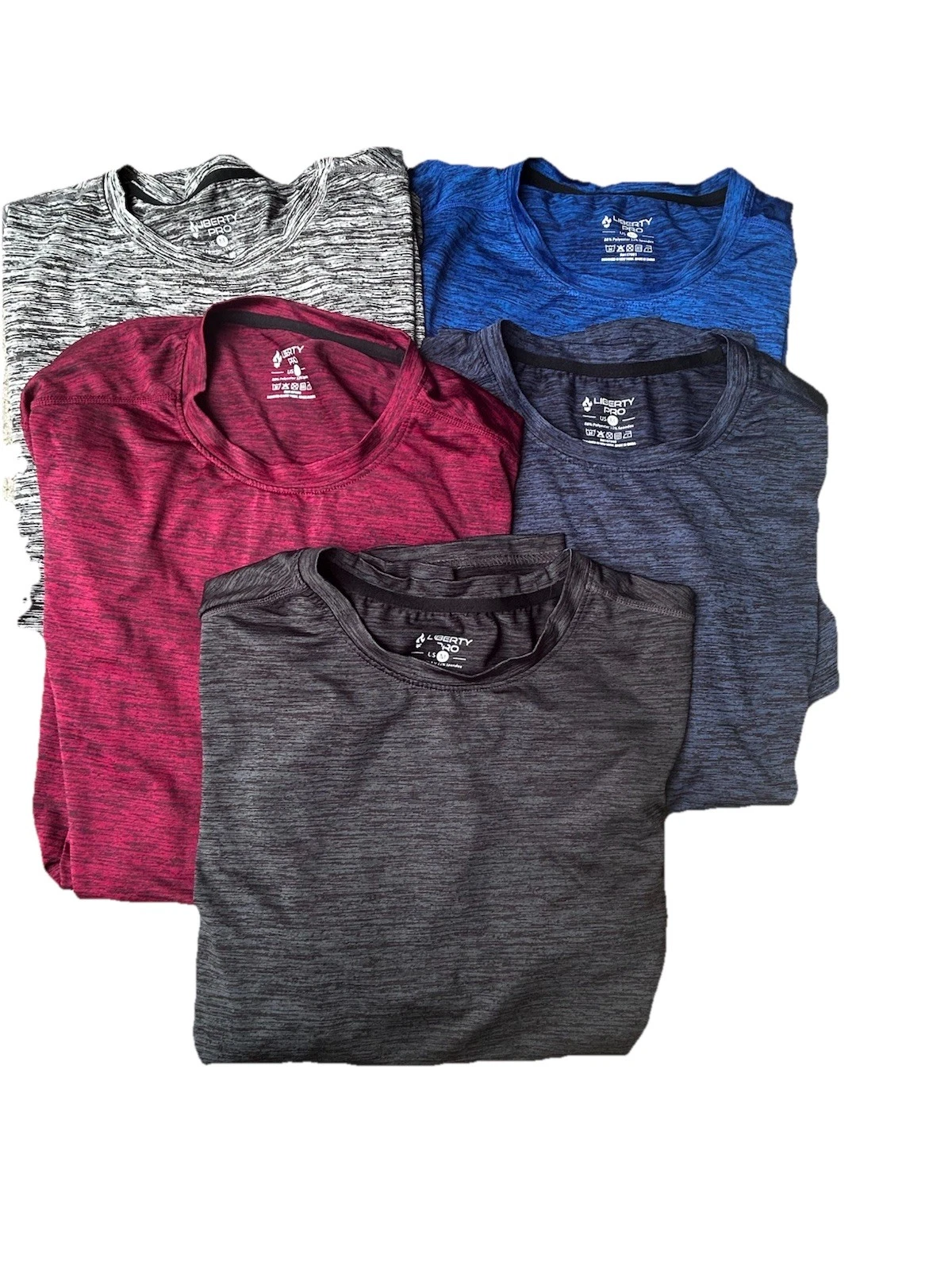 mens athletic t shirts Lot Of 5 Liberty Pro Size Med