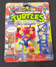 VINTAGE 1991 PLAYMATES TMNT GROUNDCHUCK  ACTION FIGURE NEW SEALED CLEAR BUBBLE
