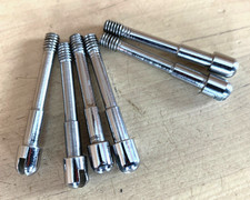 PREMIER Lot of 6x Snare Drum TENSION ROD Parts 60s Vtg Slot Head 1-5/8" England