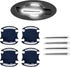 Pack 8 Pcs Car Door Handle Protector Reflective Stickers Univer Color: White